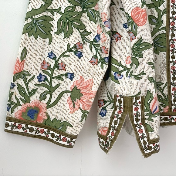 cotton twill flower printed jacket - Picture 4 of 8